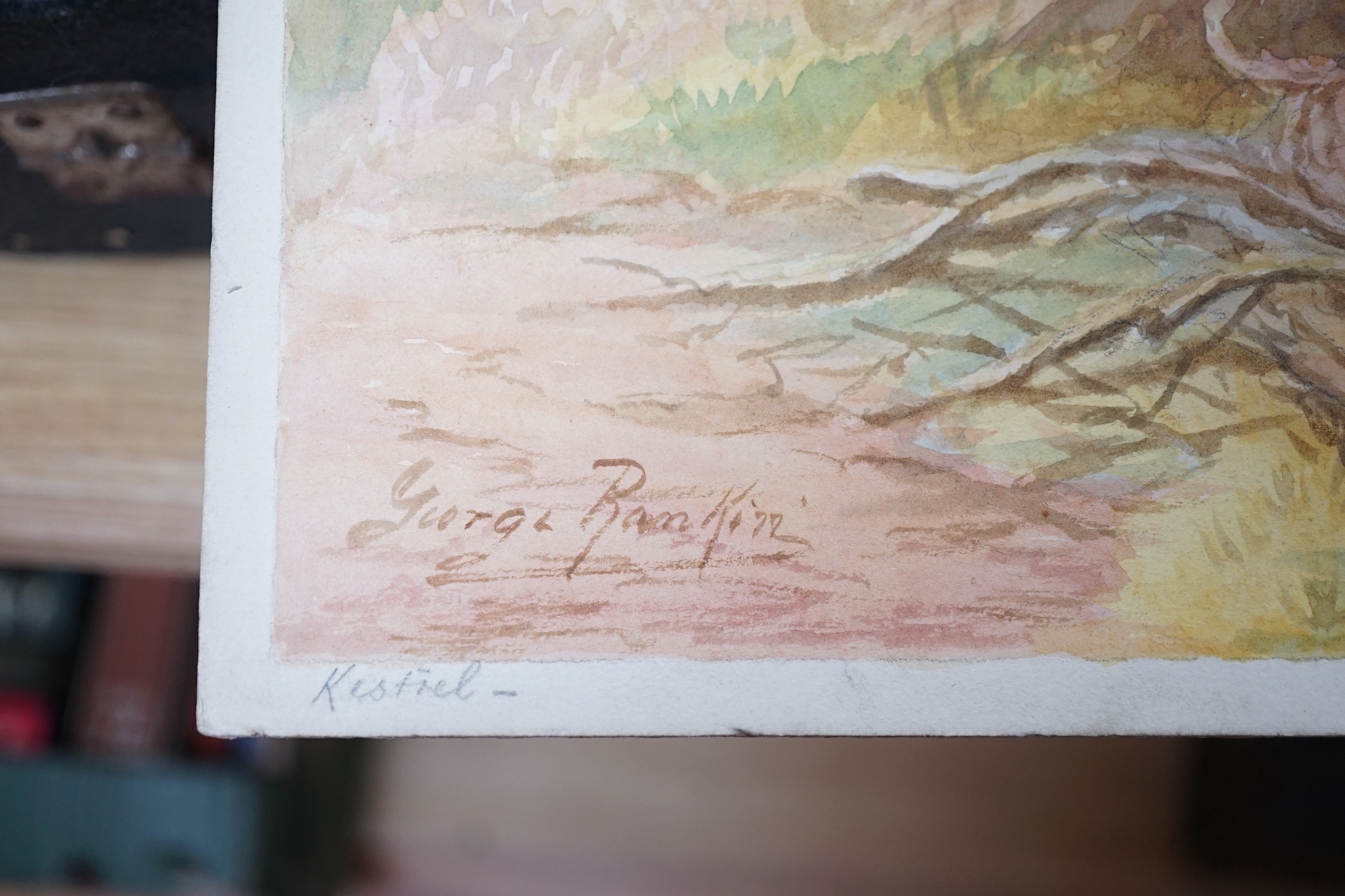 Andrew Scott-Rankin (1868-1942) and George Rankin (1864-1937), three watercolours, Studies of a Robin, Golden Eagle and Kestrel, signed, 36 x 26cm, unframed